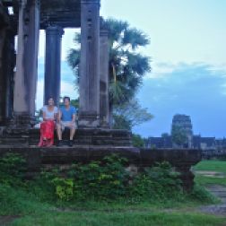 Travel partners at Angkor Wat