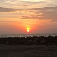 Sunset at Bocagrande Beach